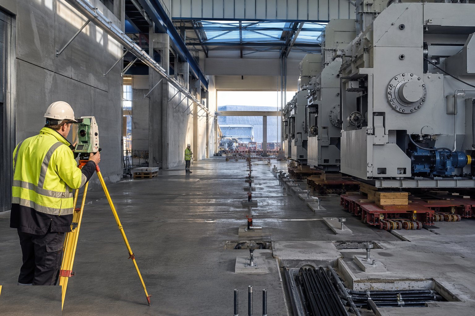 Survey the bases and plan the route in — Process Plant & Production Line Installation, step 1