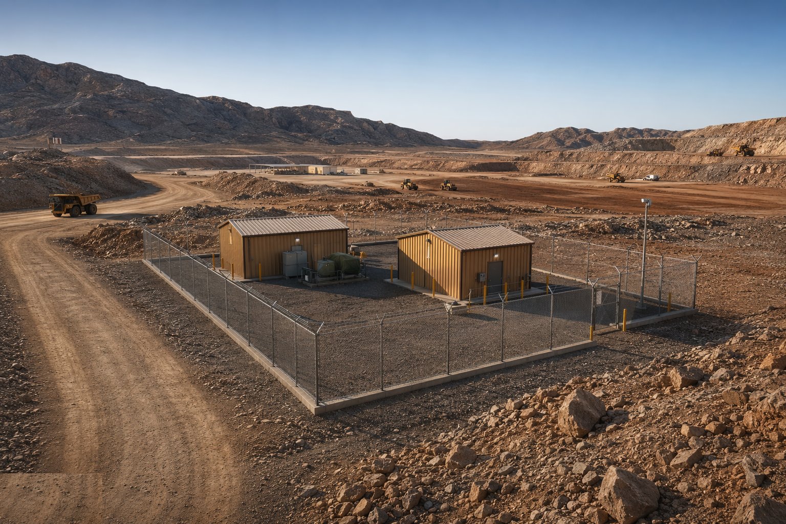 Install the explosives facilities — Surface Mine Infrastructure, step 5