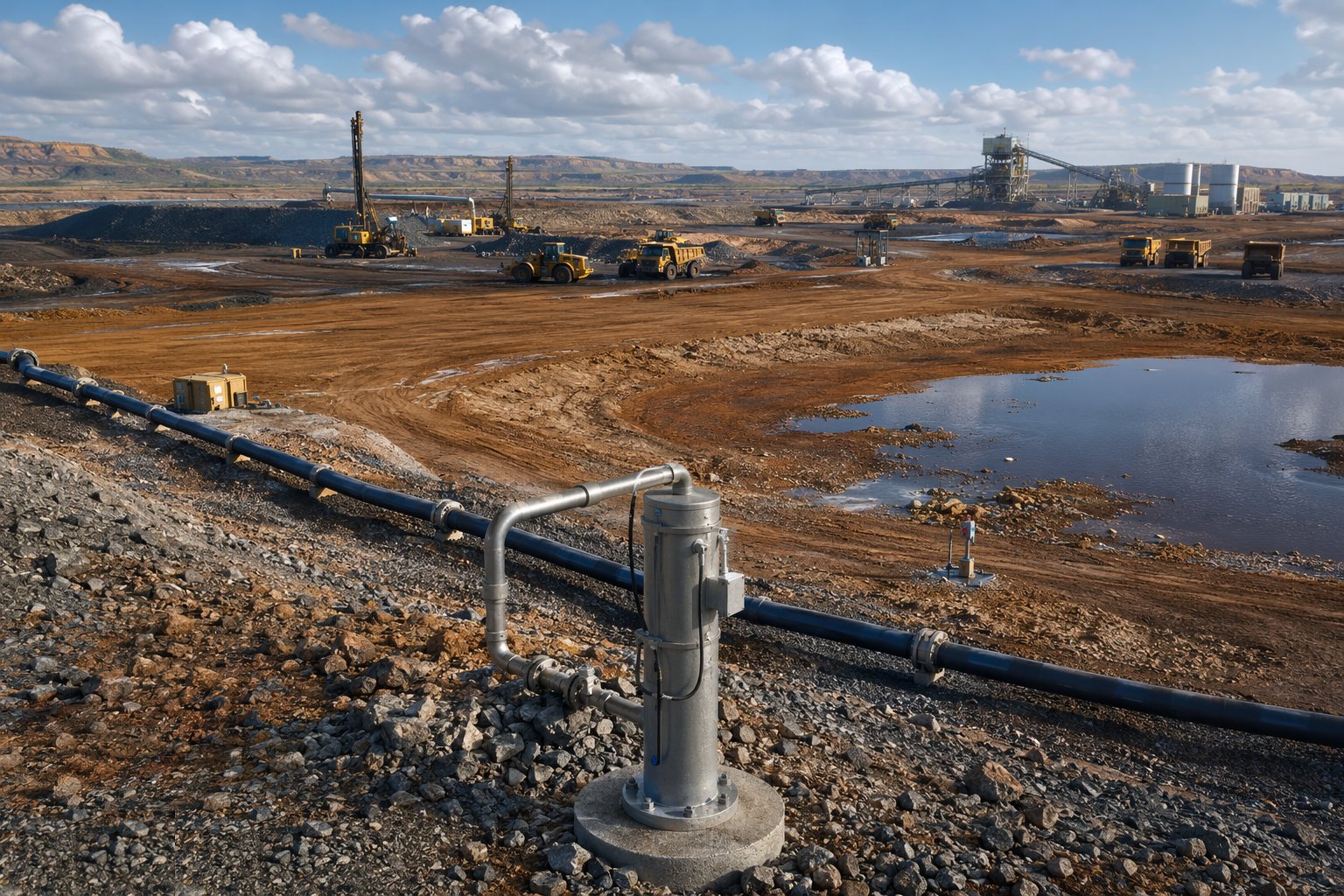 Commission dewatering and mine water management — Surface Mine Infrastructure, step 6