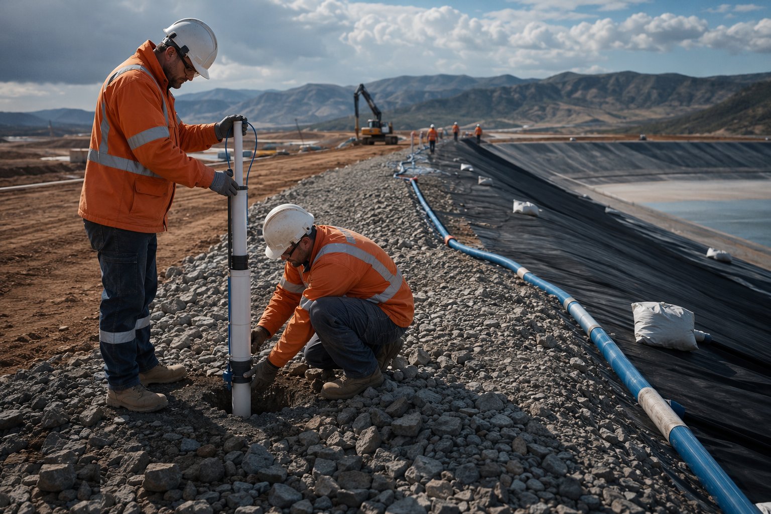 Install and commission the monitoring instrumentation — Tailings Storage & Mine Services, step 6