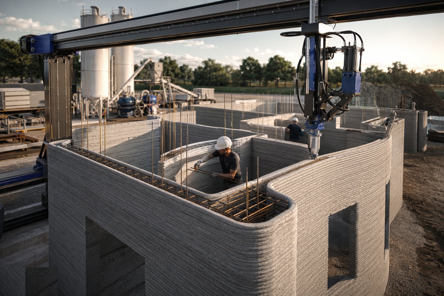 Solve the reinforcement explicitly — 3D Printing and Additive Construction, step 5