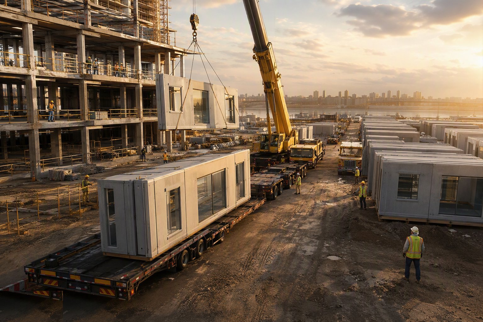 Write the delivery schedule against the erection sequence — Off-Site Logistics, Craneage and Tolerance, step 2