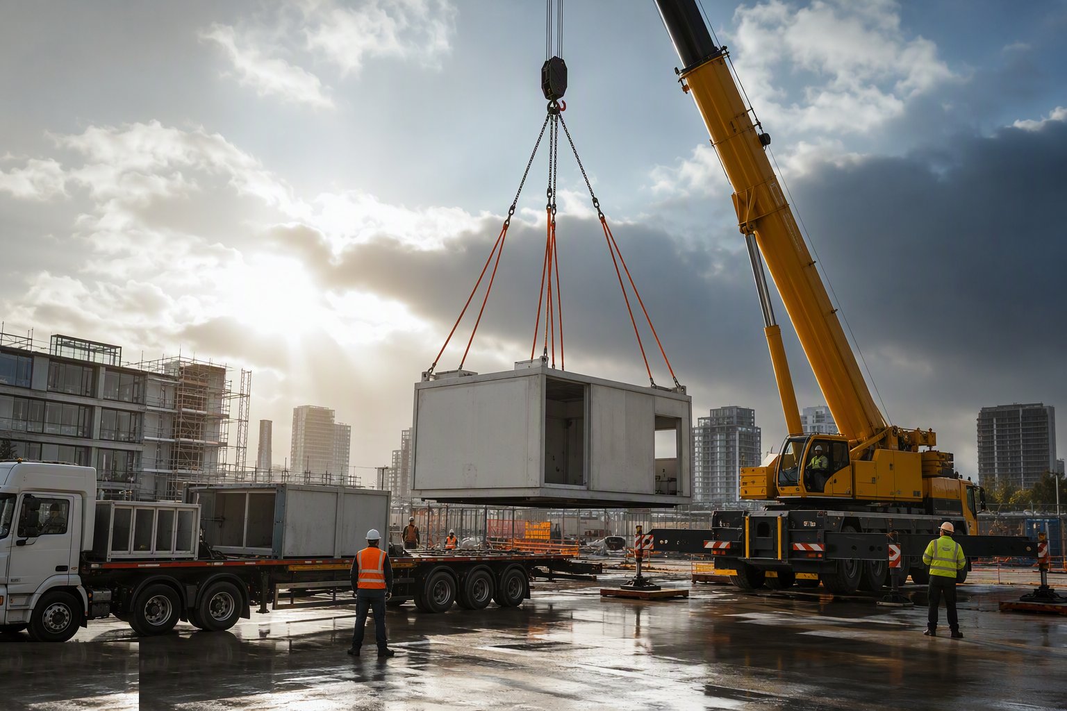 Engineer the unloading position and the lift itself — Off-Site Logistics, Craneage and Tolerance, step 4