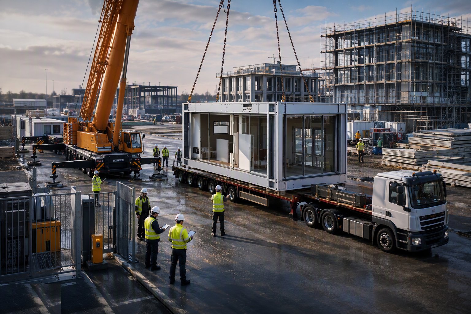 Receive, inspect and either erect or store properly — Off-Site Logistics, Craneage and Tolerance, step 5