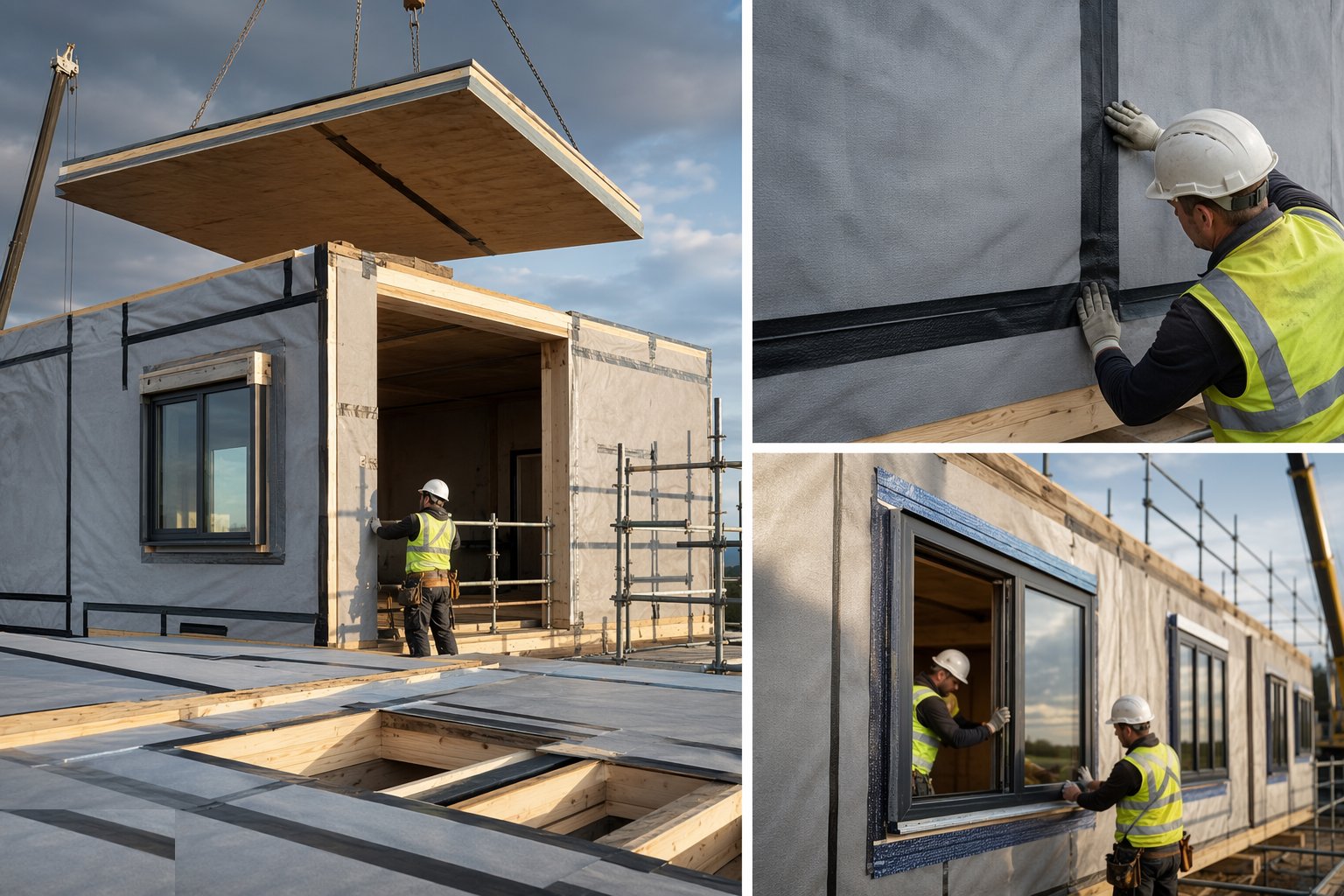 Make it weathertight on the factory strategy — Panelised Systems — Open and Closed Panel, step 5