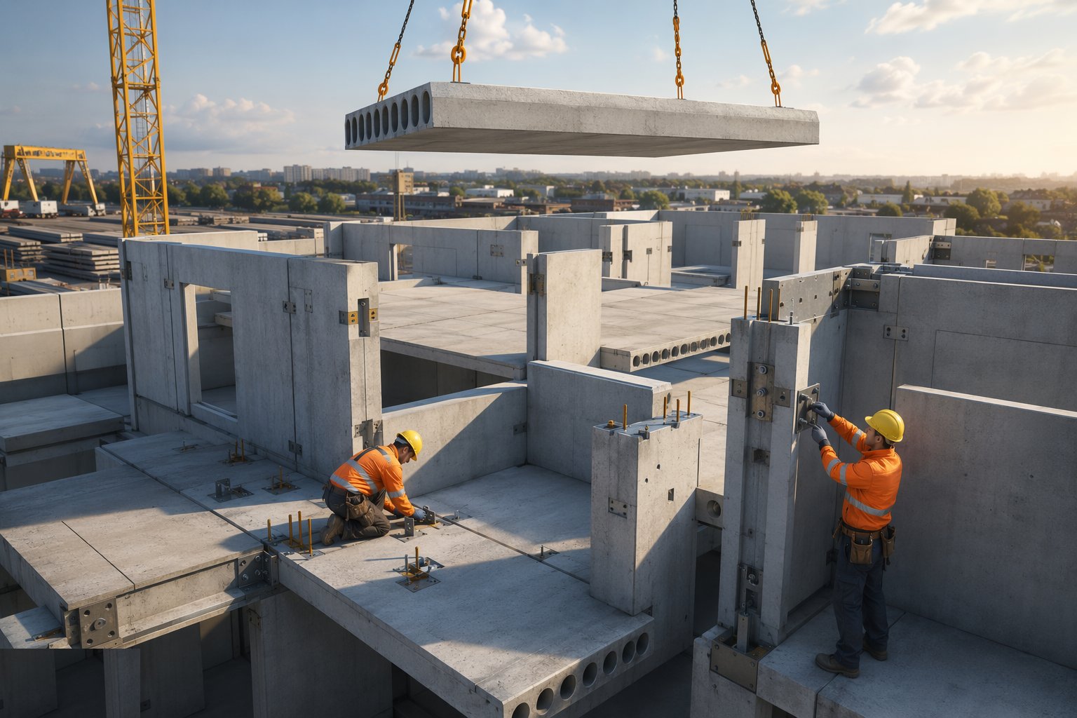 Fix the grid, the tolerances and the connection design — Precast Concrete Structures, step 1
