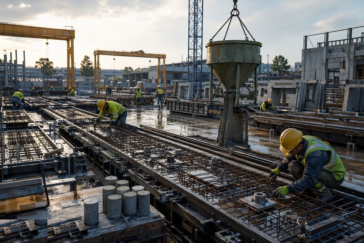 Cast and cure in the yard, with QC the site cannot match — Precast Concrete Structures, step 2