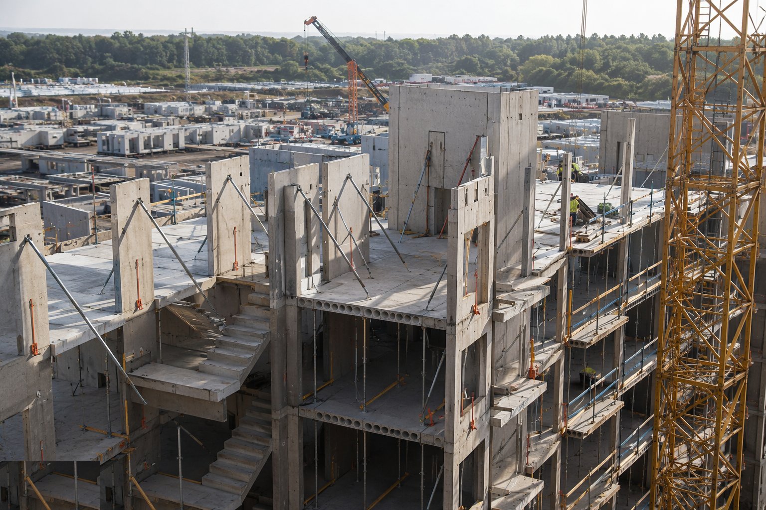 Hold stability through the temporary-works design — Precast Concrete Structures, step 7