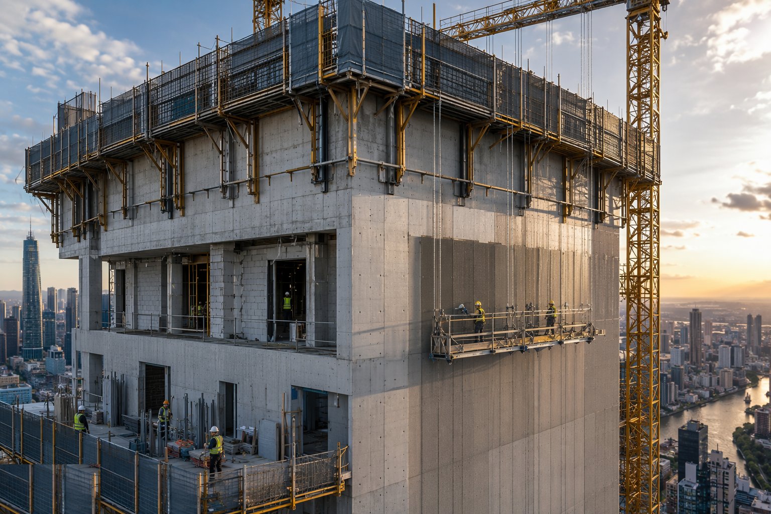 Finish from the forms and follow with the trades — Site-Based MMC — Tunnel Form, Jump Form, Slipform, ICF, step 7