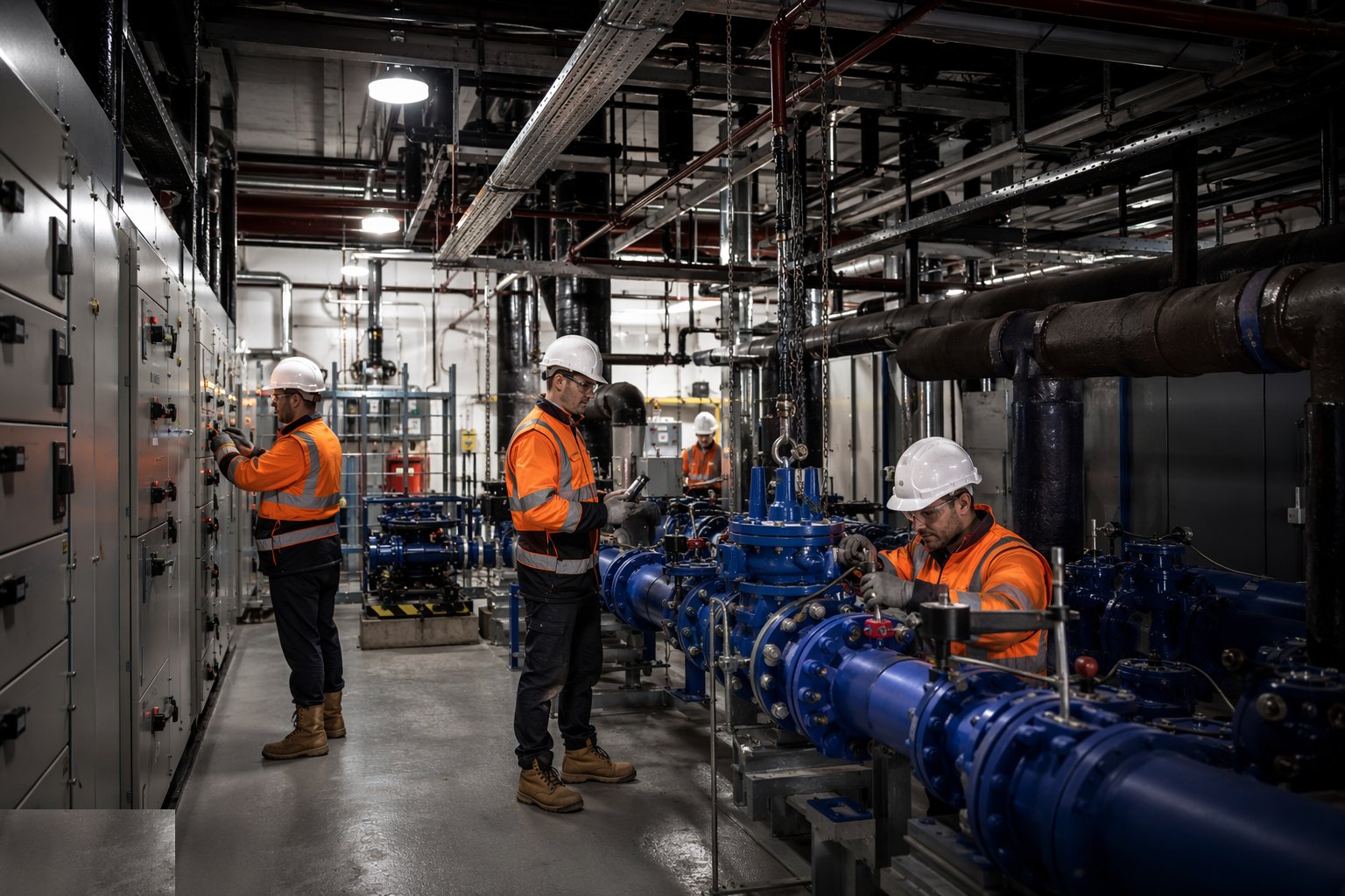 Divert, cut over and commission services per phase — Phased Handover & Live-Site Logistics, step 4