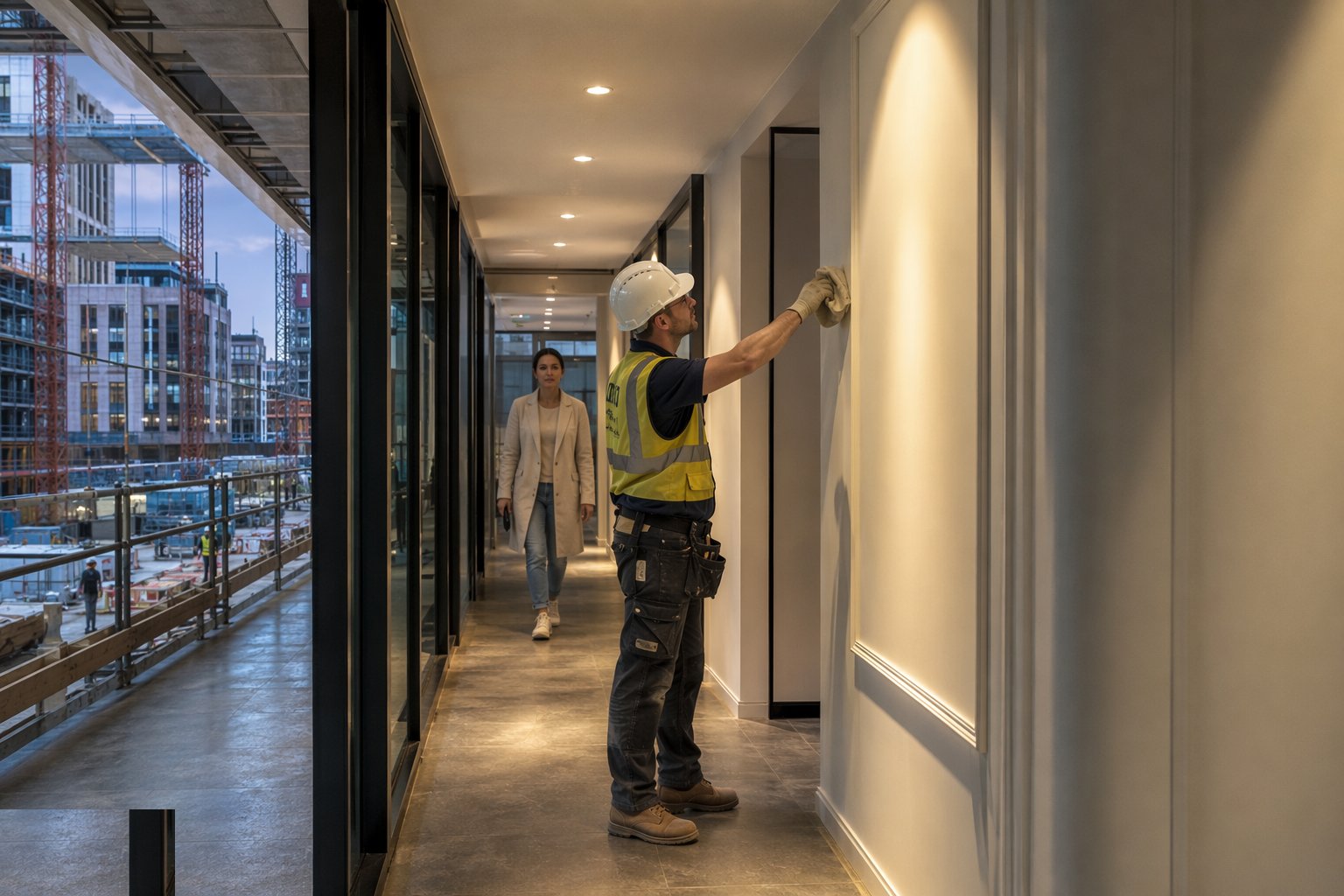 Manage the interface through defects and final completion — Phased Handover & Live-Site Logistics, step 7
