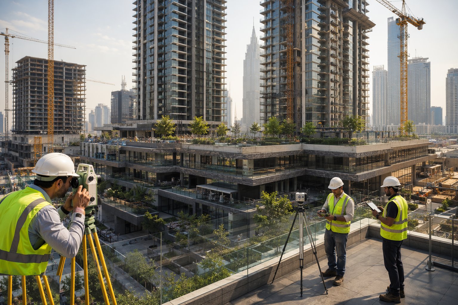Verify: surveys, tests and commissioning — Podium & Tower Construction, step 7