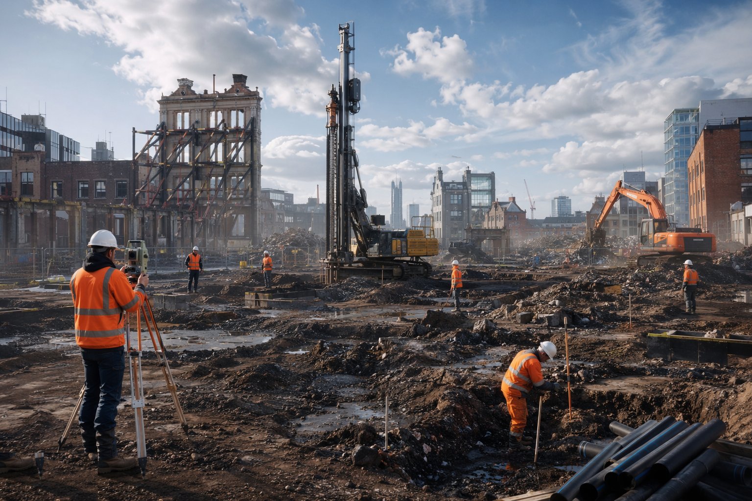 Survey everything before touching anything — Urban Regeneration & Brownfield Enabling, step 1