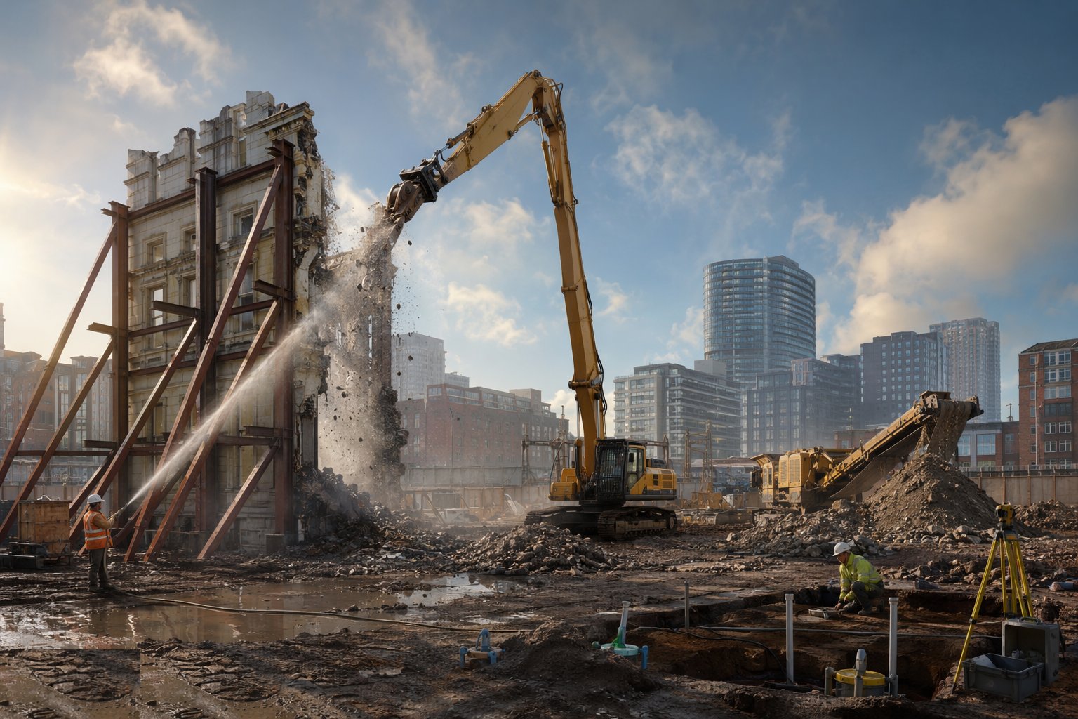 Demolish and manage the arisings — Urban Regeneration & Brownfield Enabling, step 2