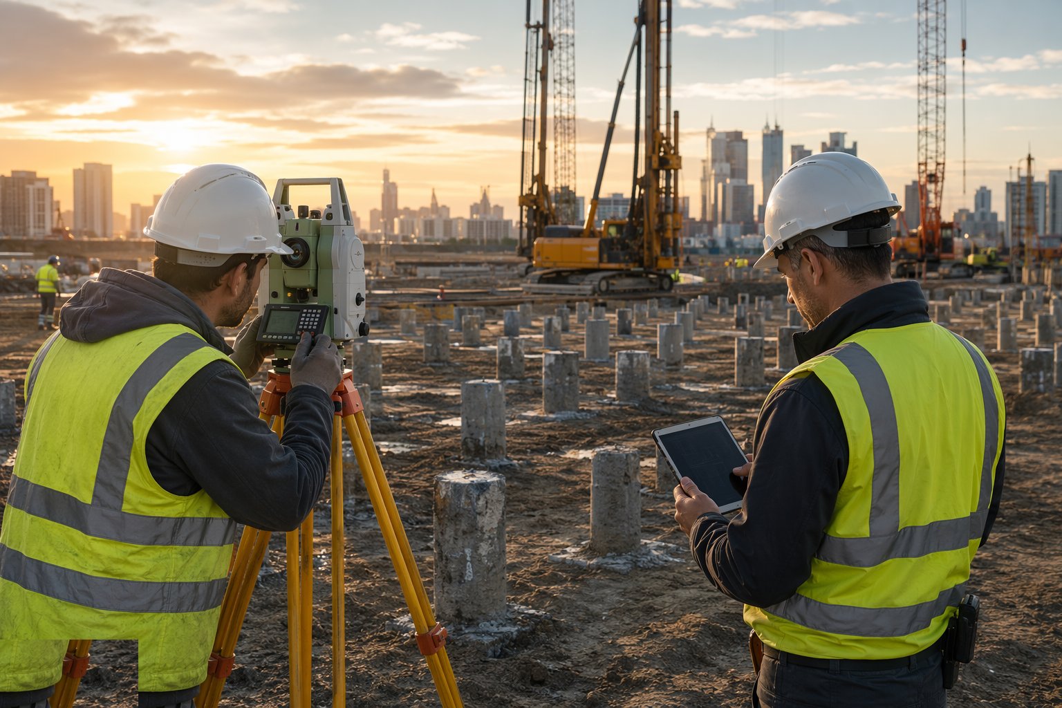 Survey and reconcile the driving records — Driven precast concrete piles, step 6