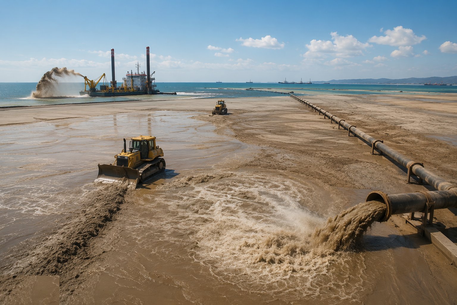Improve the ground — Dredging & Land Reclamation, step 5
