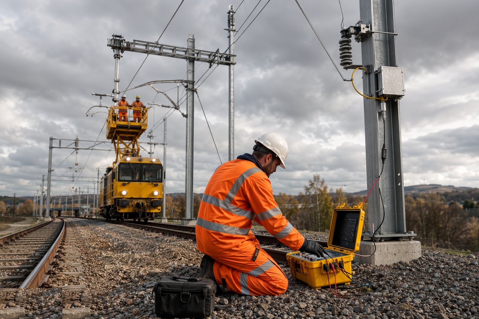 Test, commission and energise — Rail Electrification — OLE & Conductor Rail, step 6
