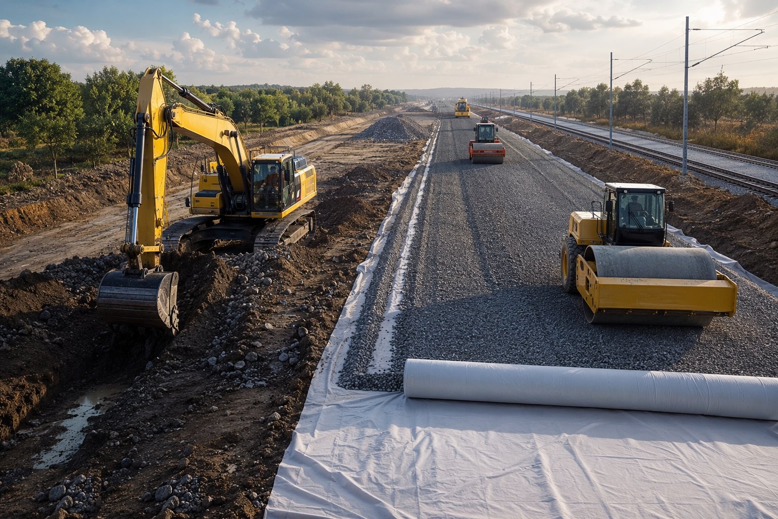 Treat the weak and contaminated ground — Rail Formation & Trackbed, step 2