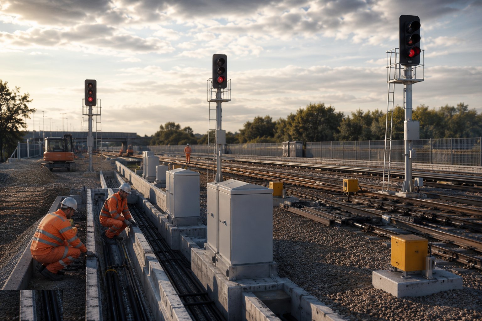 Erect signals and fit point machines — Signalling & Telecoms, step 3