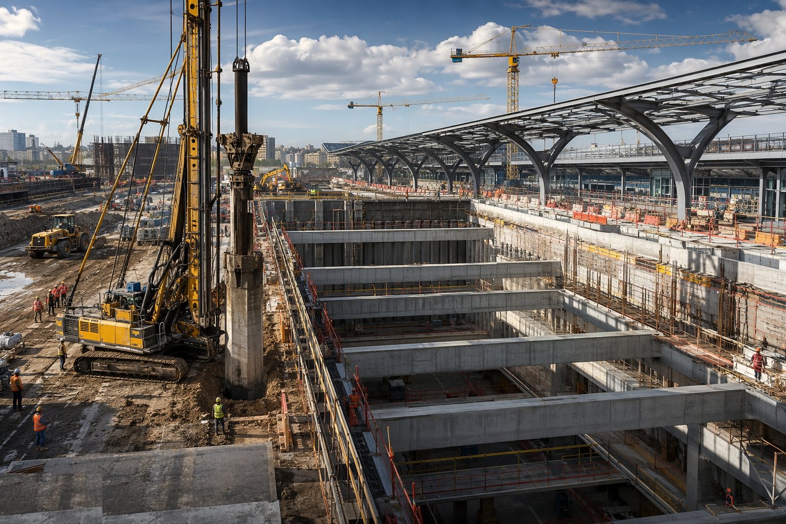 Build the box or frame — Station Construction, step 1