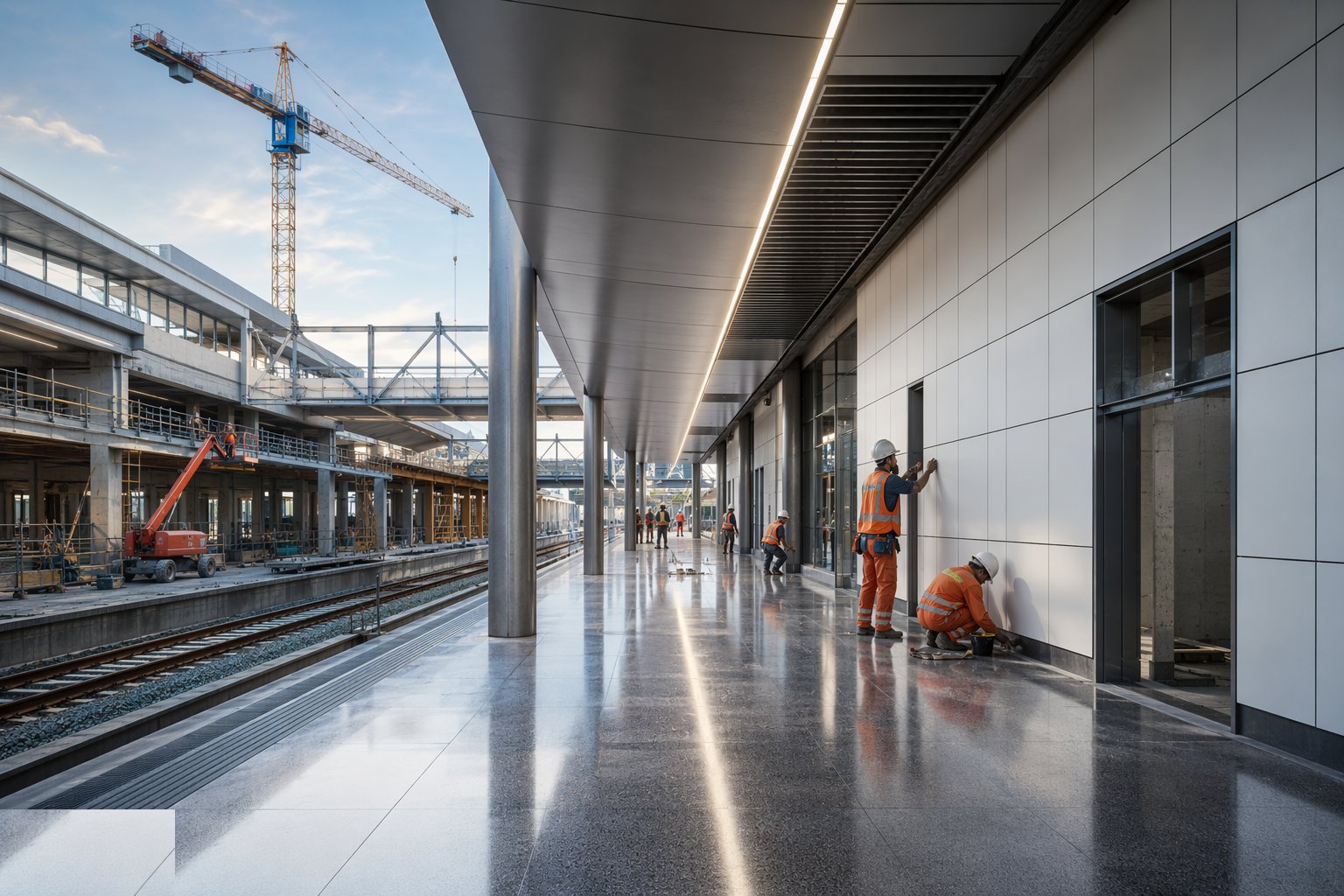 Fit out the passenger environment — Station Construction, step 5
