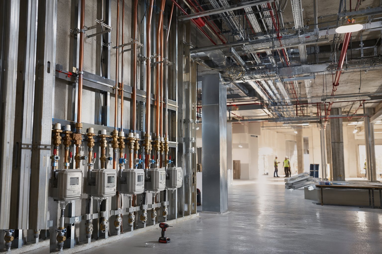 Fit the tenant connection points and metering — Retail MEP & Services, step 6