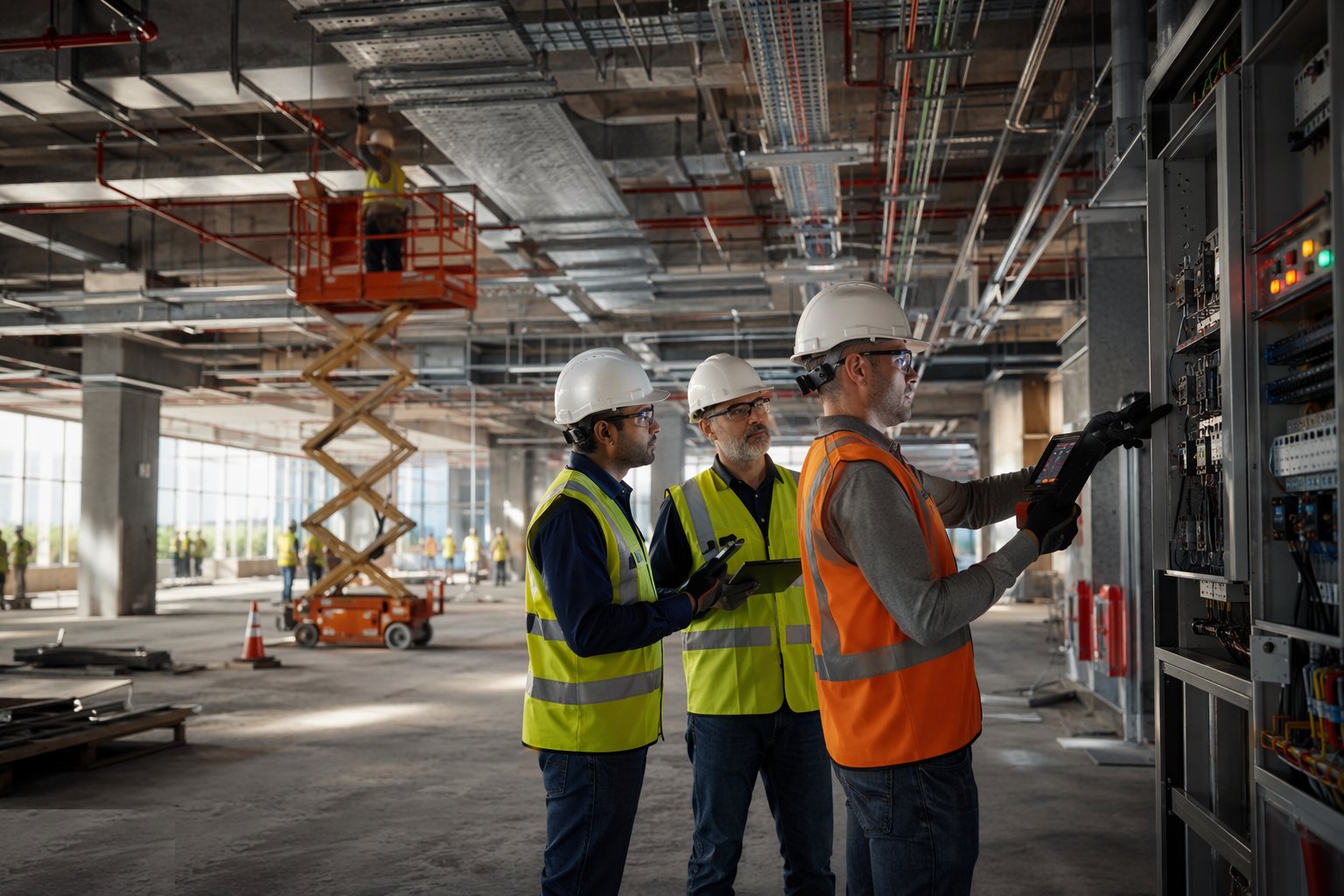 Commission, witness and hand over — Retail MEP & Services, step 7