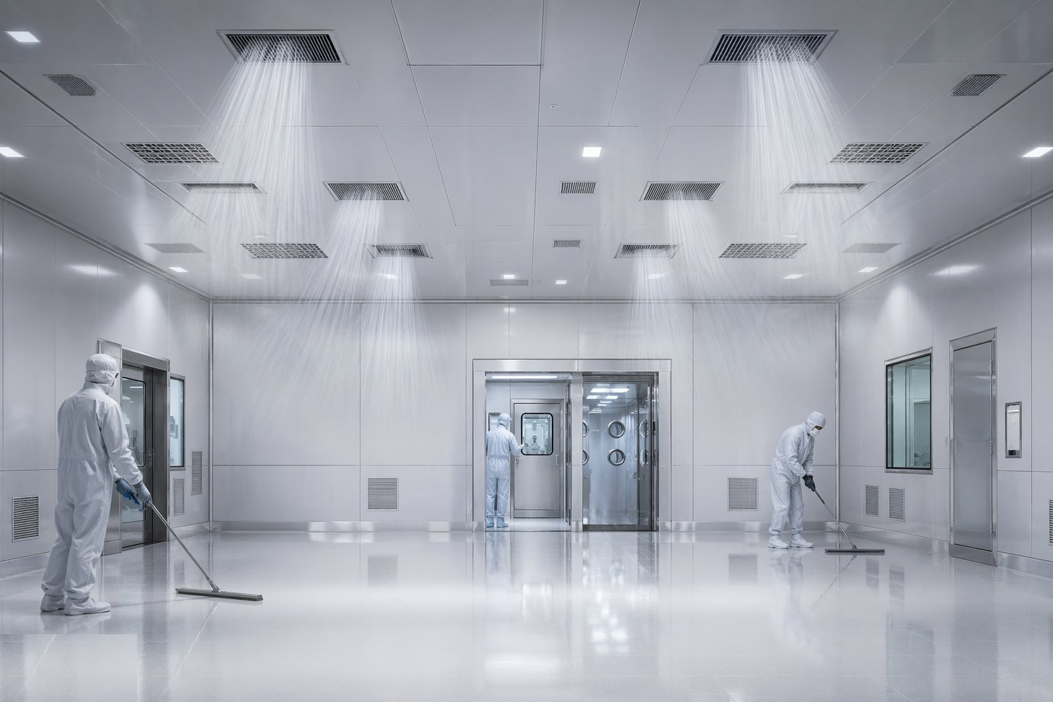 Second fix, flush and deep clean — Cleanroom Construction, step 5