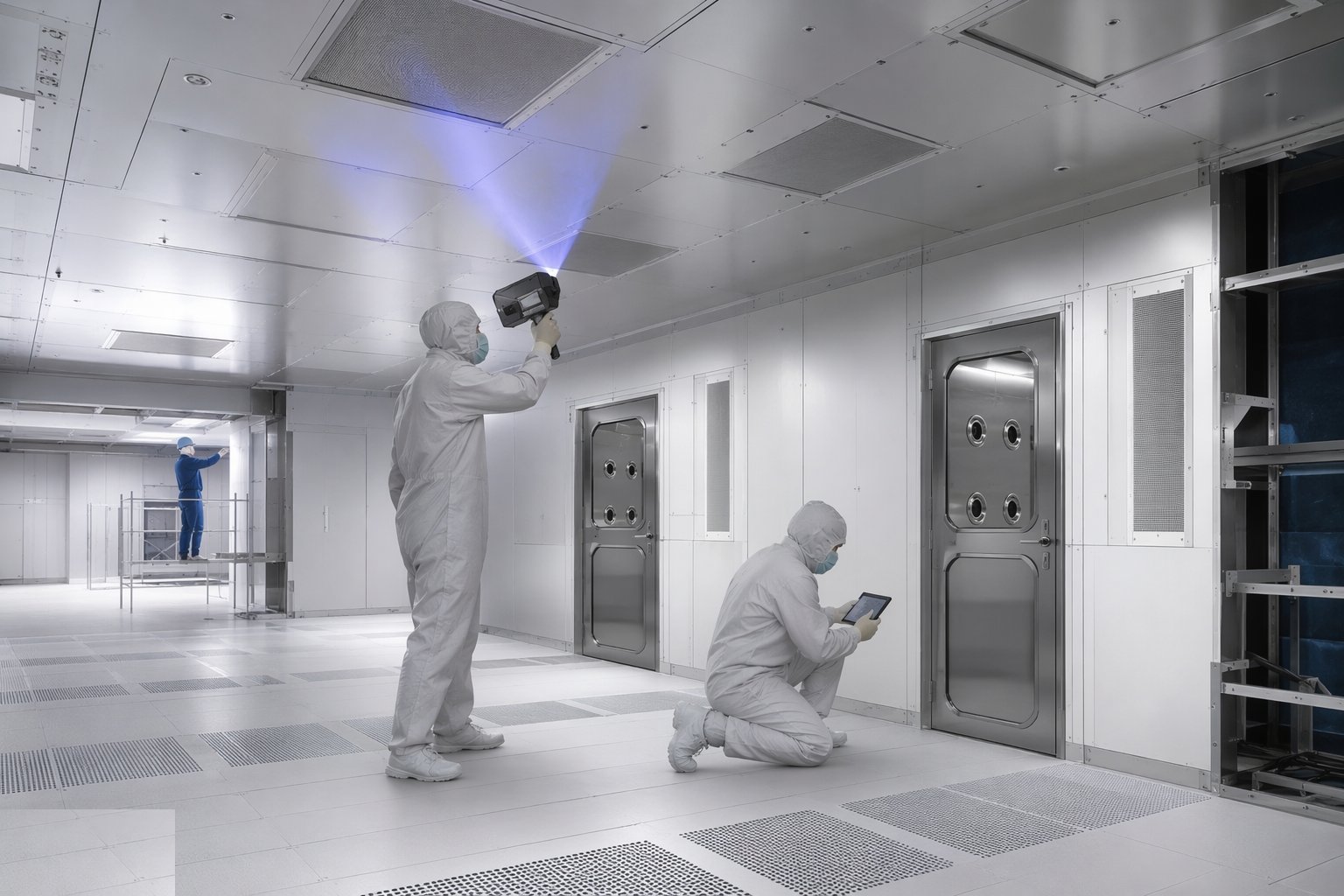 Test, classify and validate — Cleanroom Construction, step 6