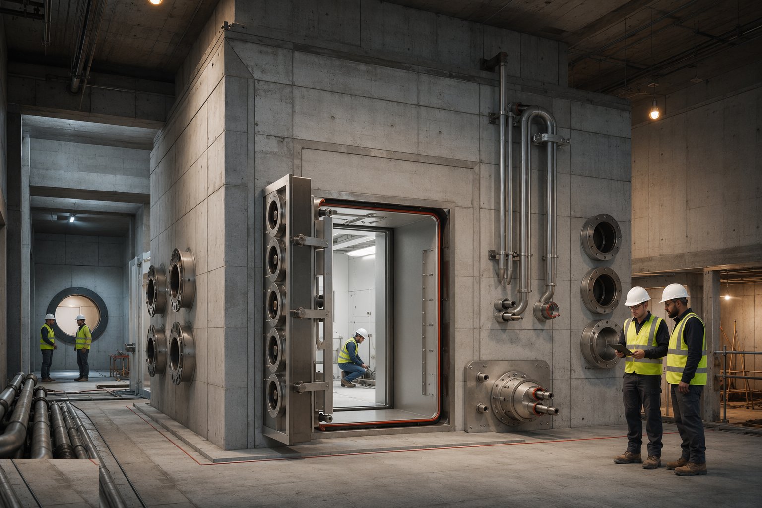 Fix the containment boundary and sealing philosophy — Containment Facilities (BSL Construction), step 1