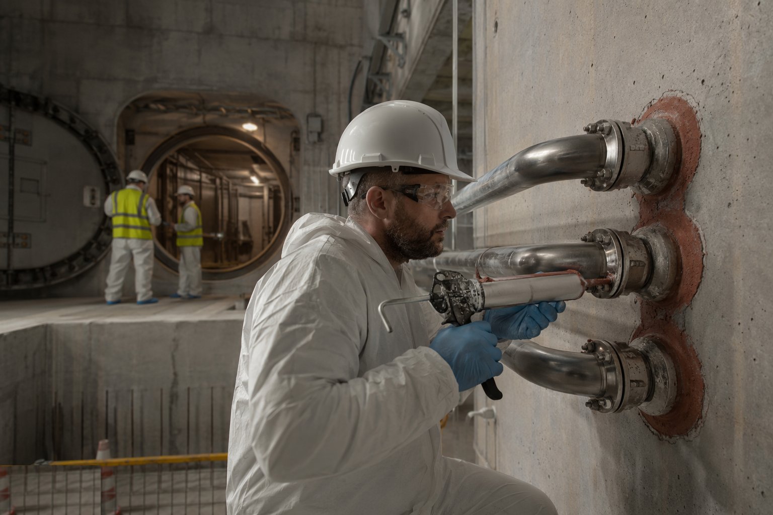 Seal and certify every penetration — Containment Facilities (BSL Construction), step 4