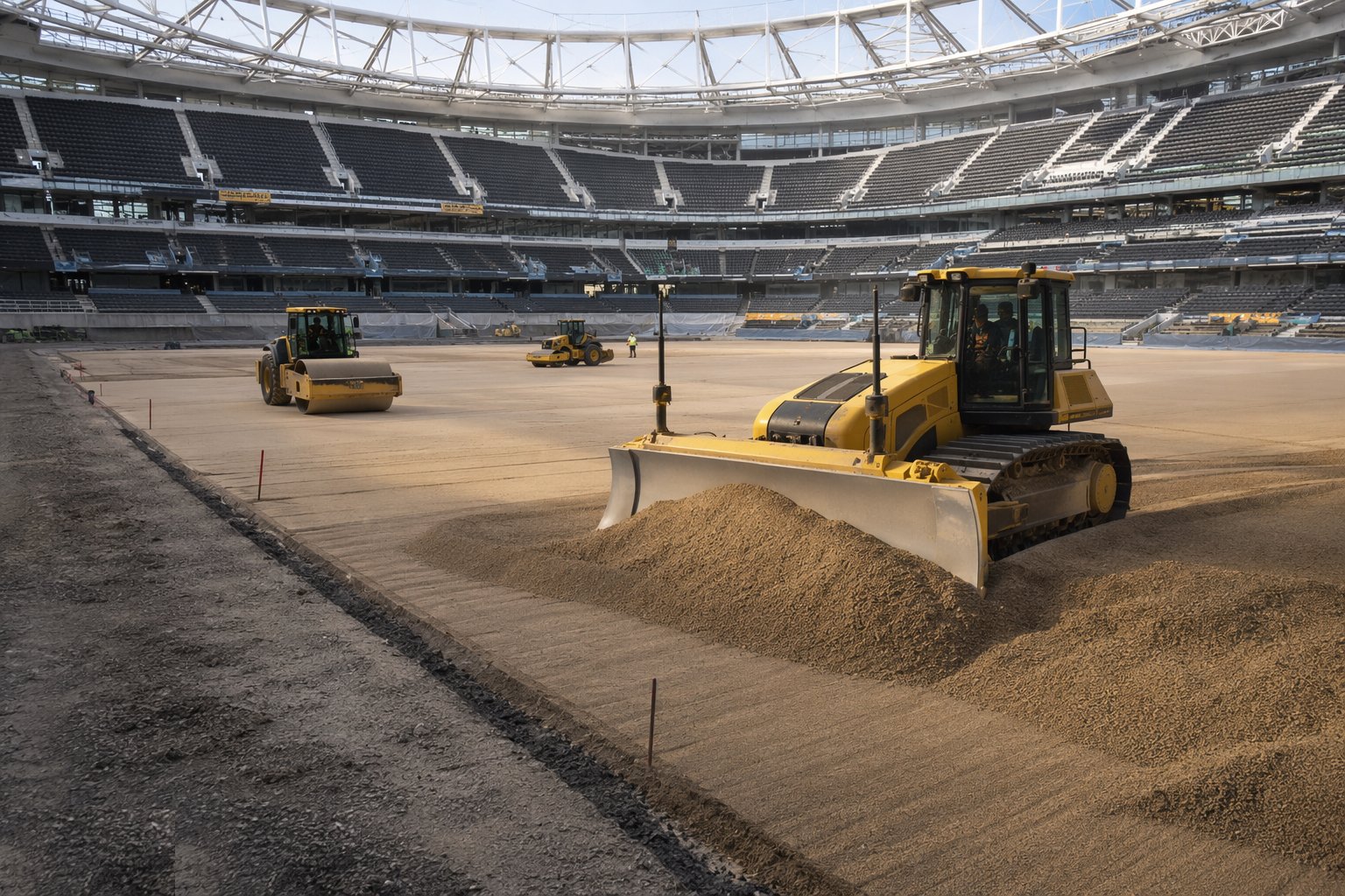 Construct the rootzone or the shockpad — Pitches, Tracks & Playing Surfaces, step 4