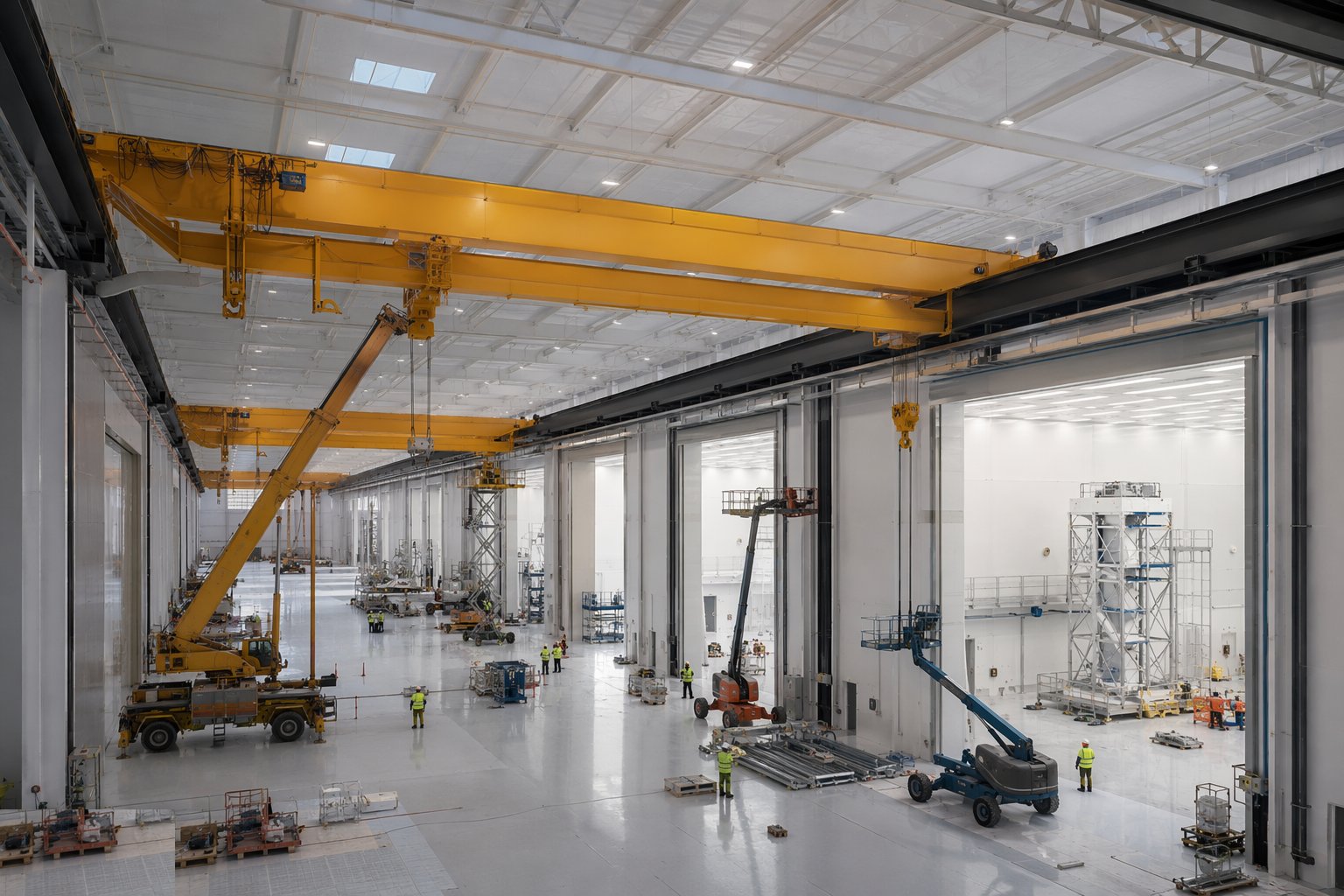 Install cranes and handling systems — Satellite Assembly & Integration Facilities, step 4