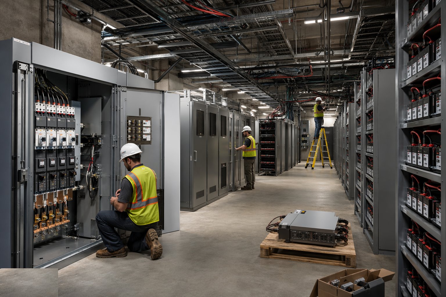 Build the power chain — Telecom Exchanges & Equipment Rooms, step 3