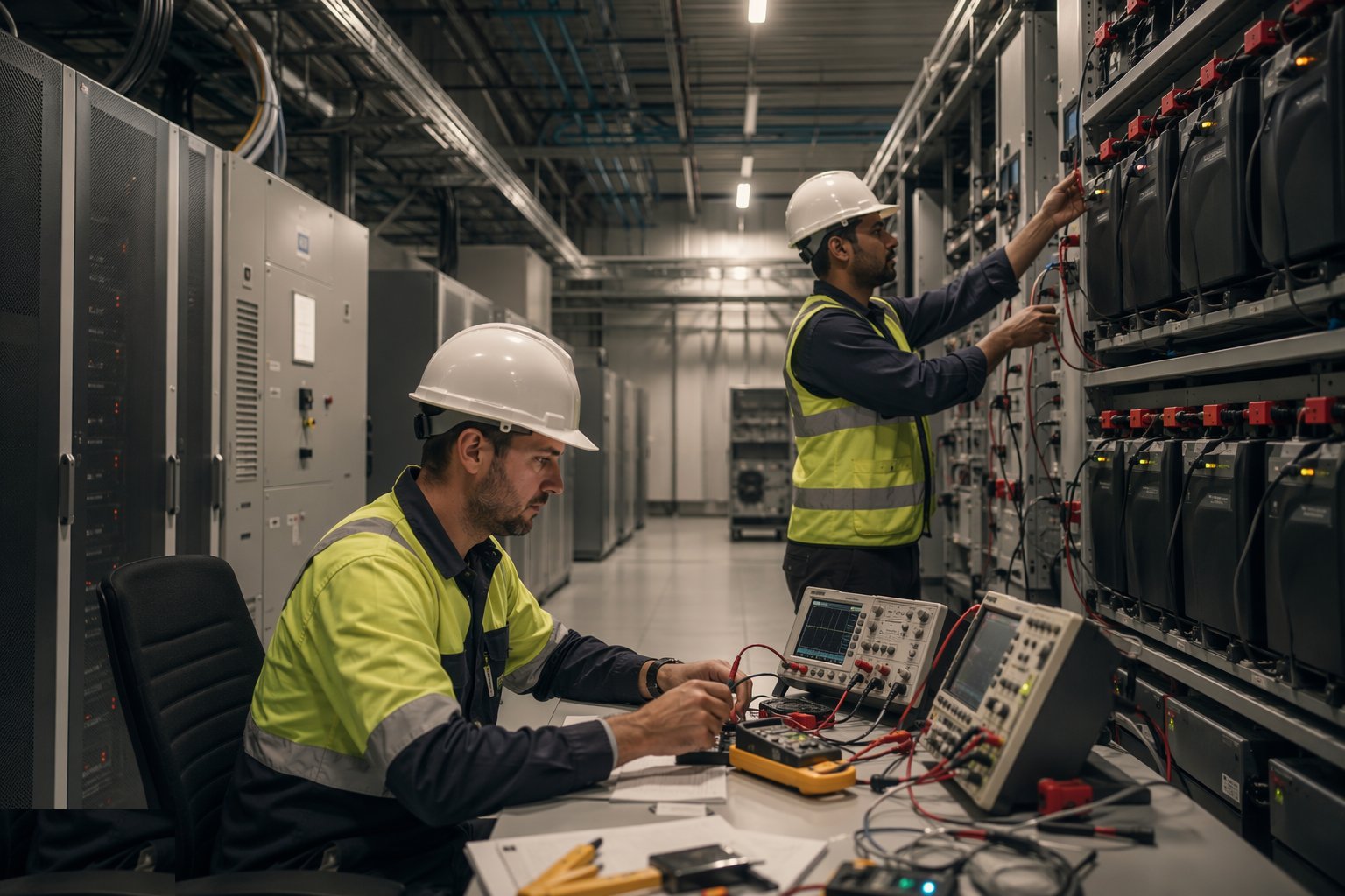Test, integrate and hand over — Telecom Exchanges & Equipment Rooms, step 6