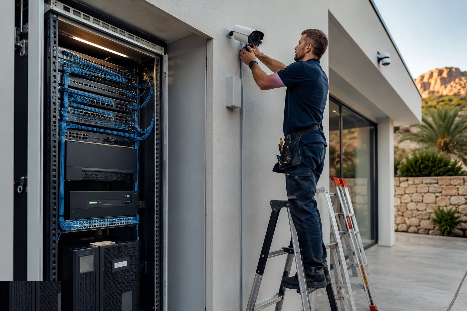 Head-end and network build — CCTV & Security Systems Installation, step 3