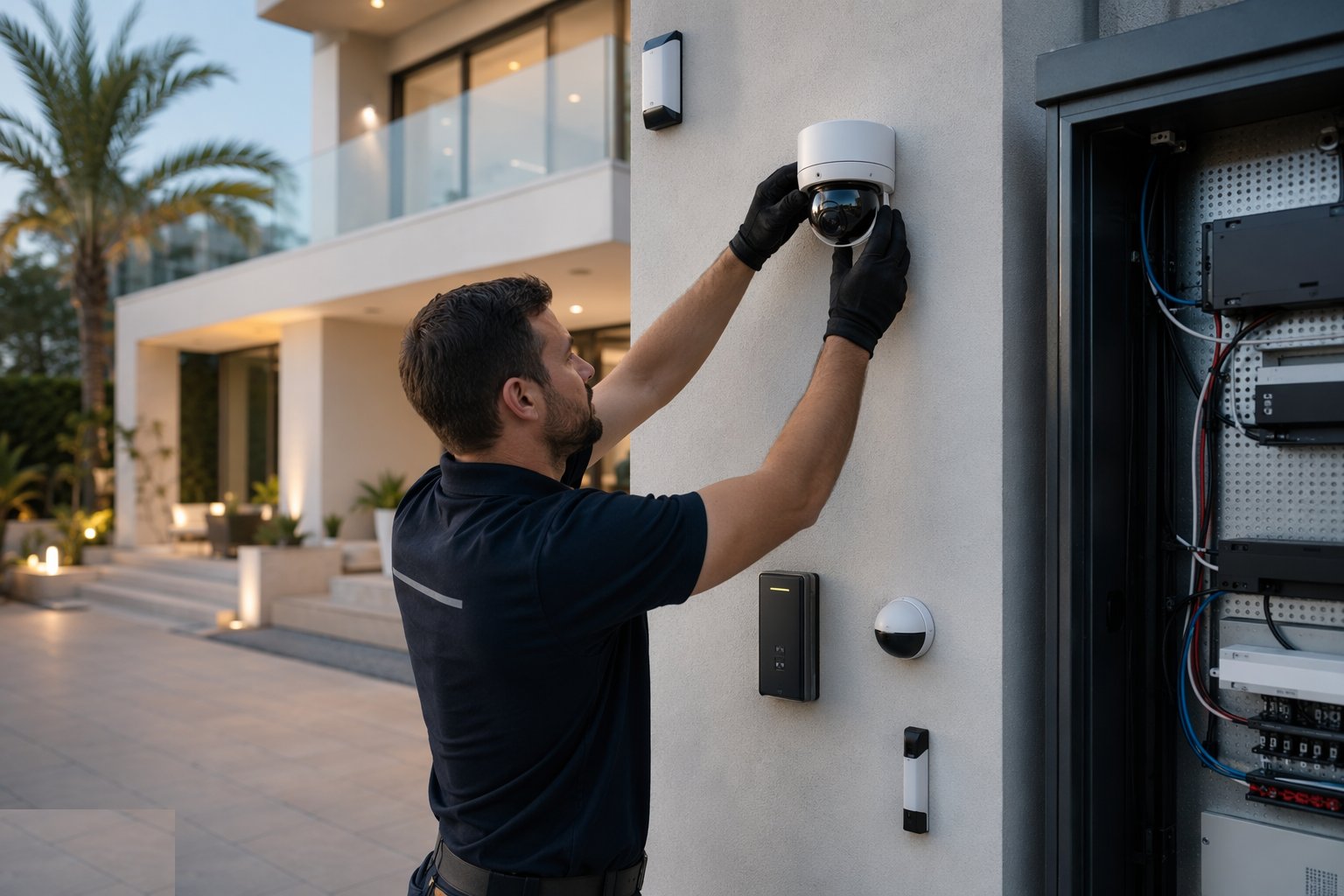 Second fix — mount and terminate devices — CCTV & Security Systems Installation, step 4