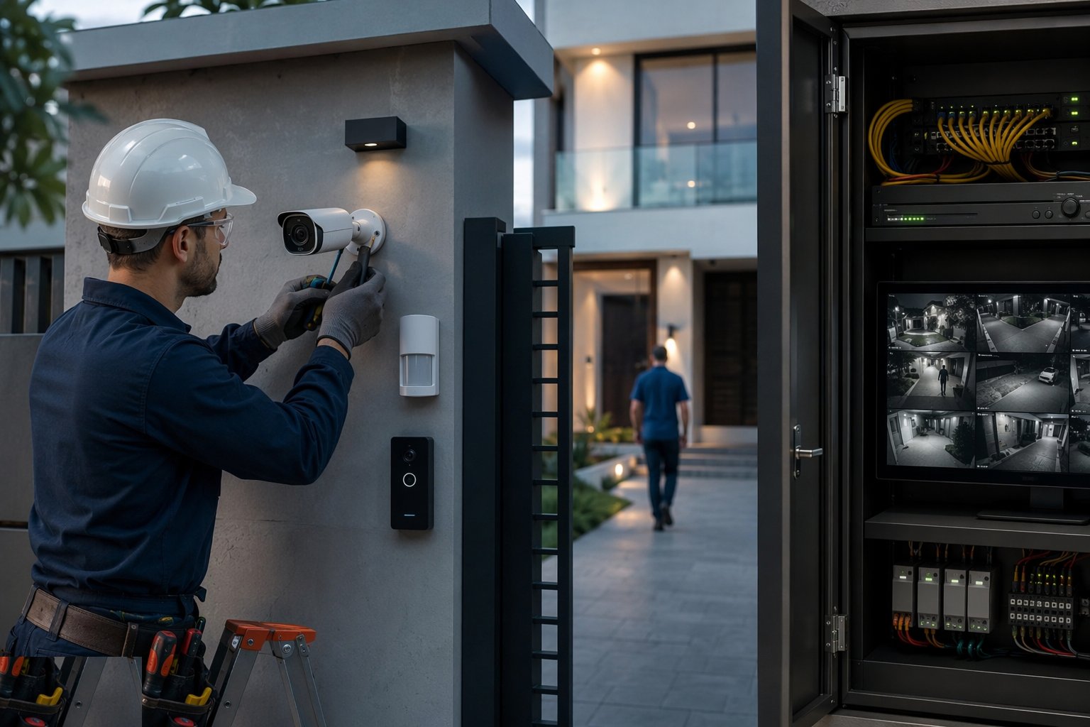 Aim, focus and verify coverage — CCTV & Security Systems Installation, step 5