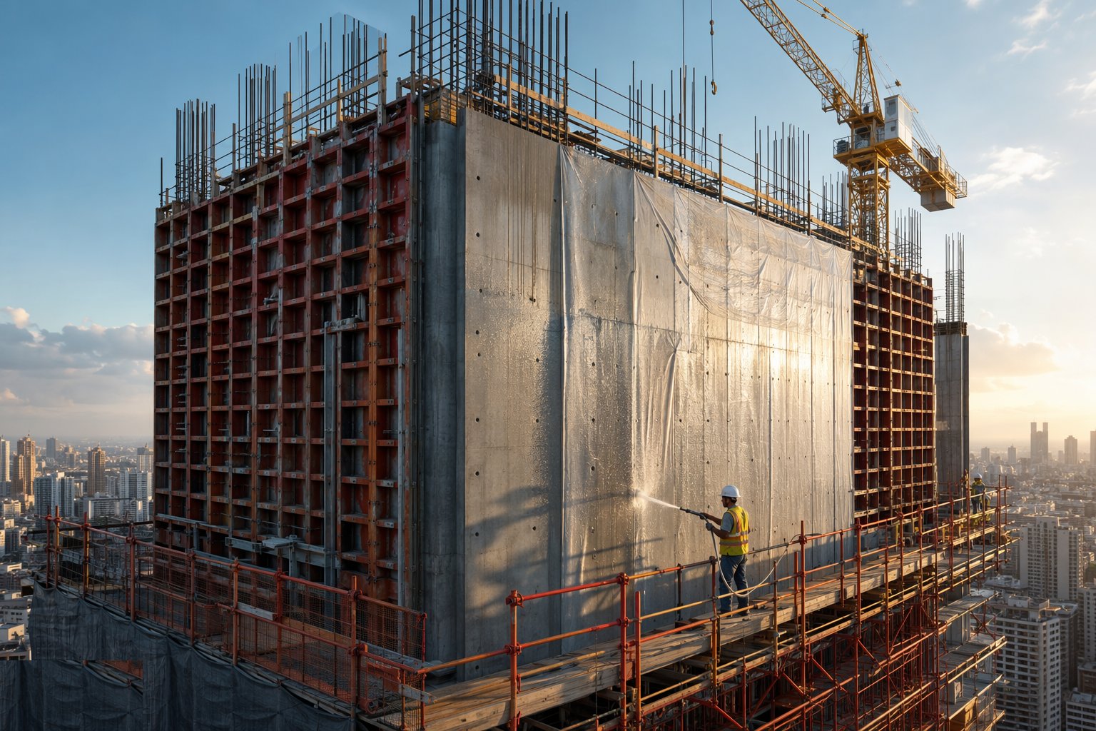 Cure and strike on strength, not habit — Concrete Structural Walls, step 6
