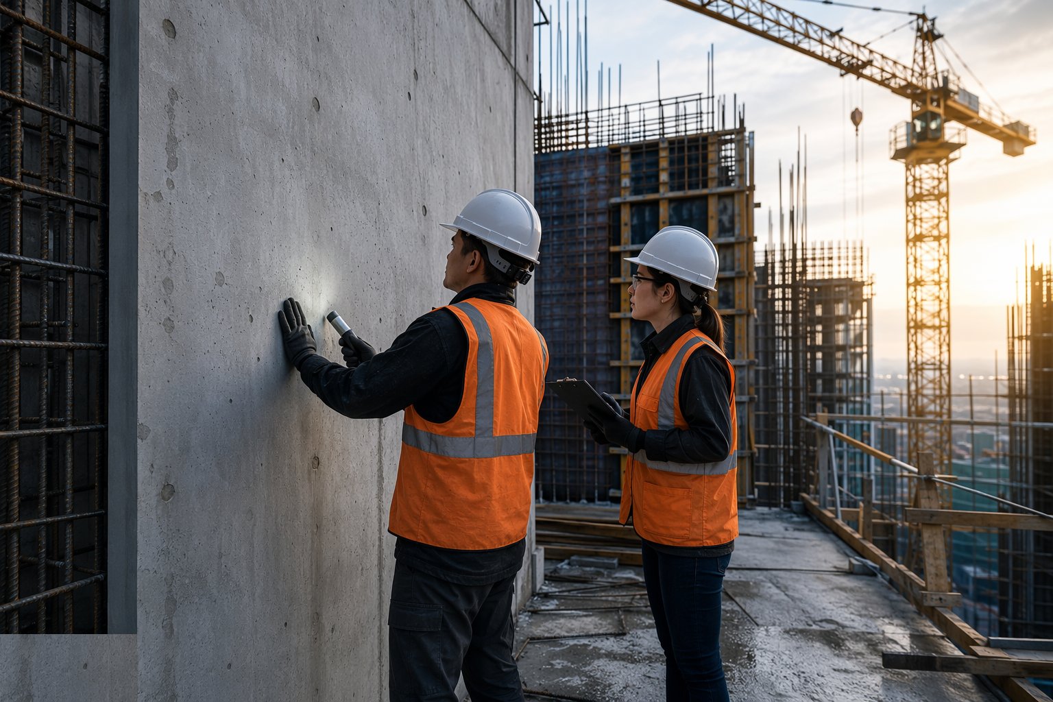 Make good, inspect and record — Concrete Structural Walls, step 7