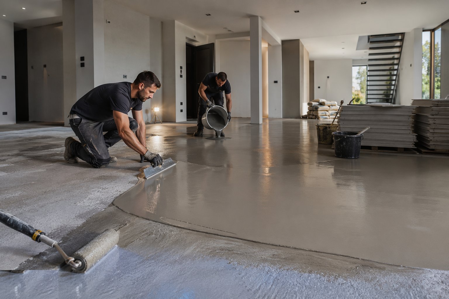 Prepare and prime — Flooring & Floor Finishes, step 2