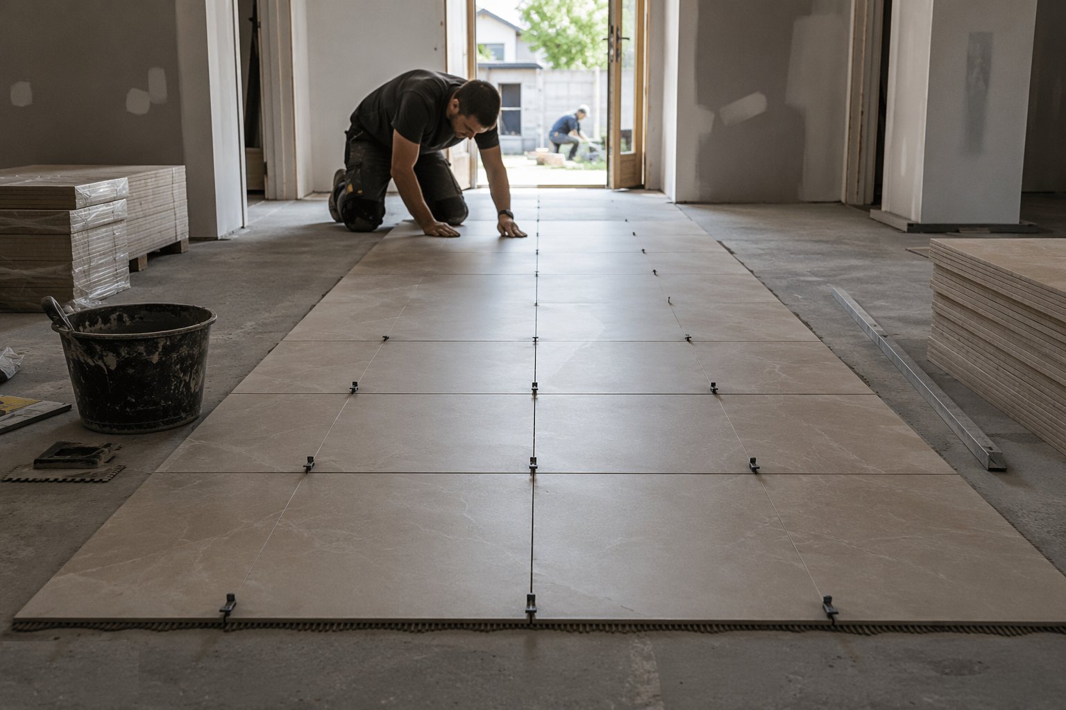 Set out from the focal point — Flooring & Floor Finishes, step 3