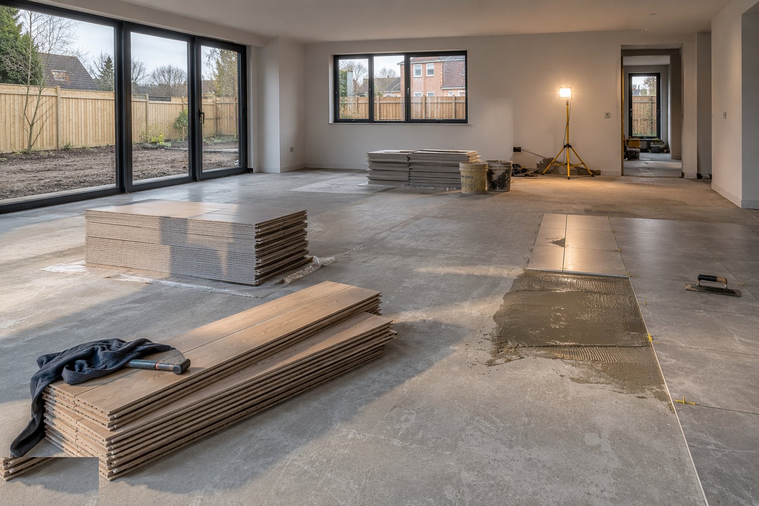 Acclimatise and condition the materials — Flooring & Floor Finishes, step 4