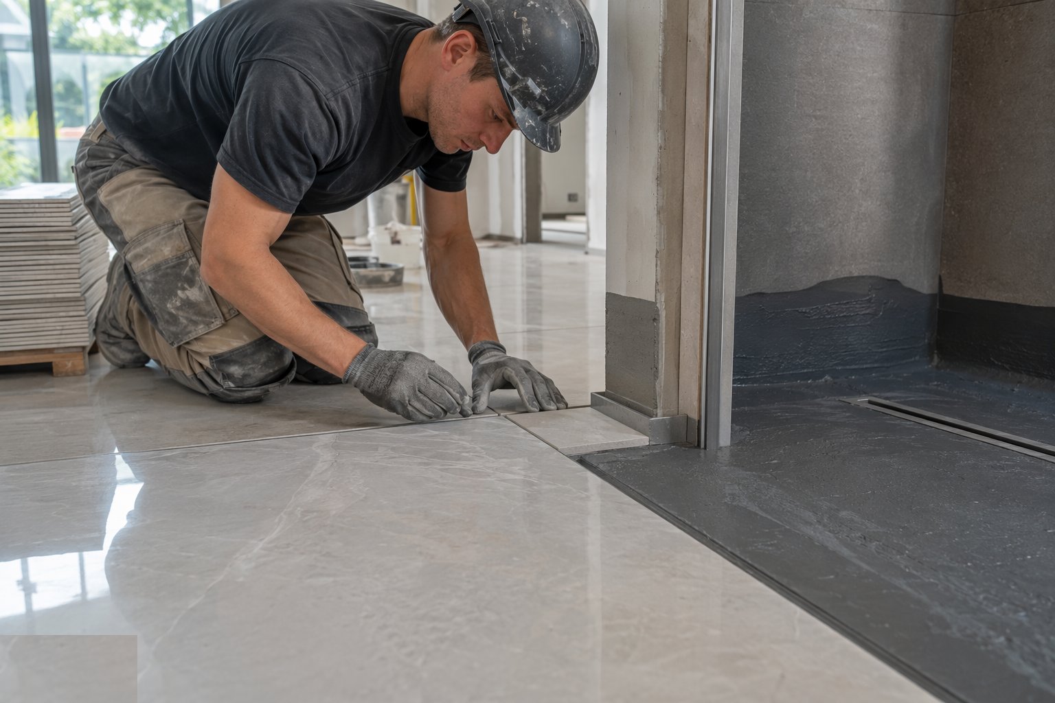 Detail the edges, thresholds and junctions — Flooring & Floor Finishes, step 6