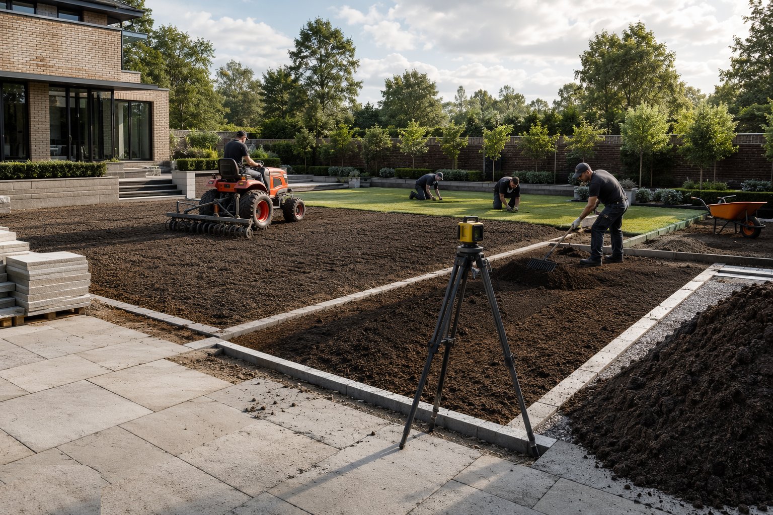 Prepare the soil — cultivation and amelioration — Soft Landscaping & Gardens (Homes & Villas), step 3