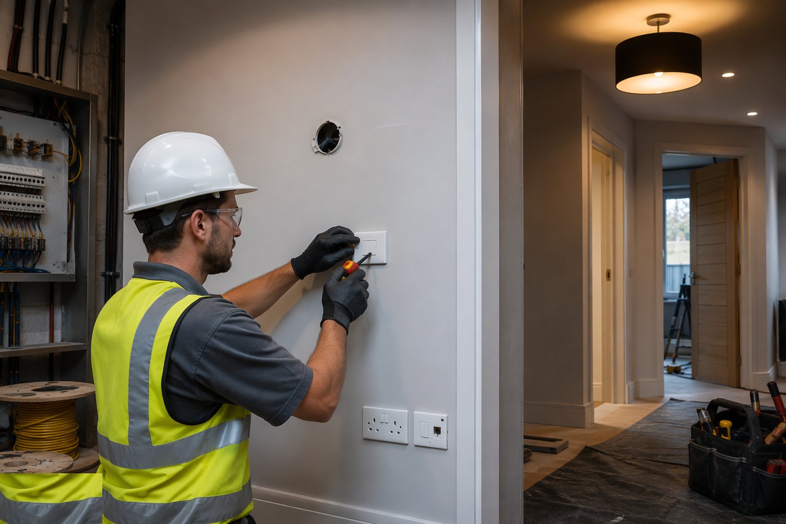 Second fix — accessories and luminaires — MEP — Electrical (First & Second Fix), step 5