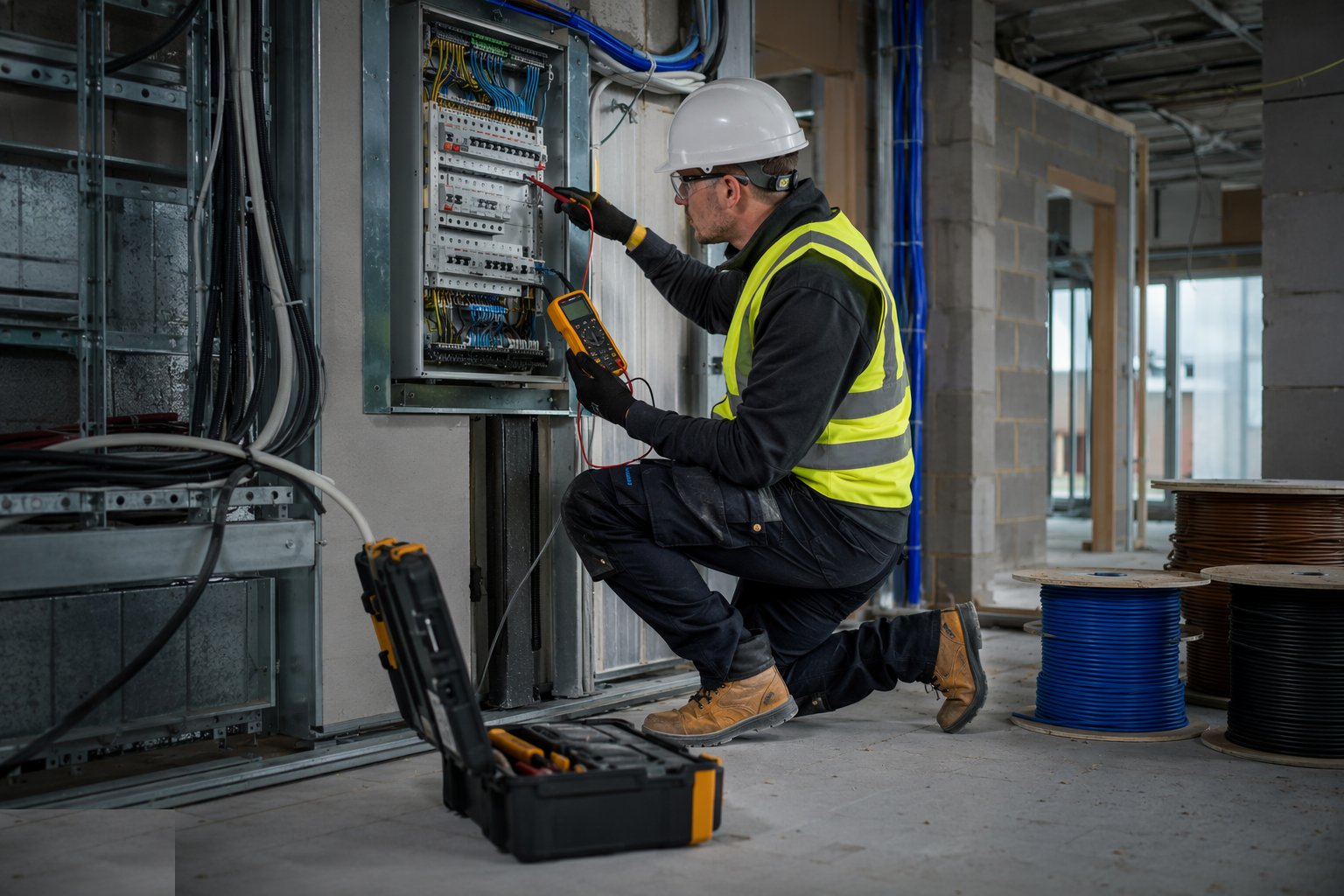 Energisation and live testing — MEP — Electrical (First & Second Fix), step 7