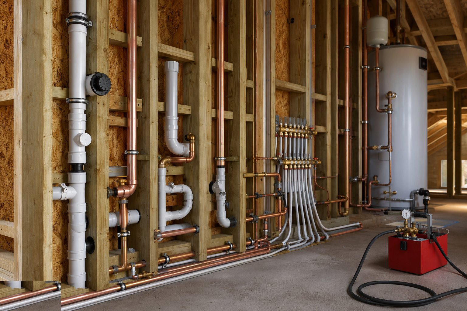 Install soil, waste and vent connections — MEP — Plumbing (First & Second Fix), step 4