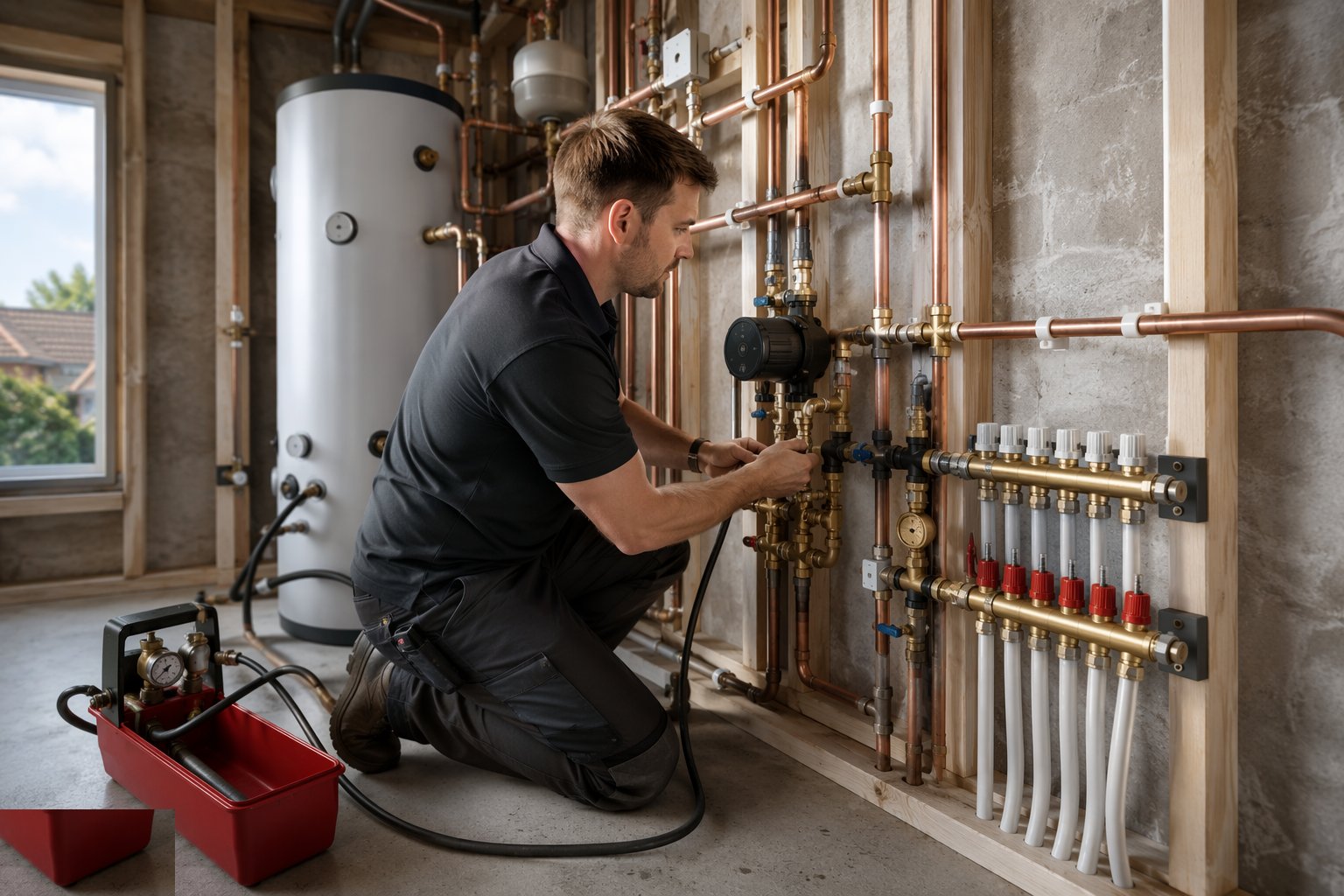 Fill, vent, balance and commission — MEP — Plumbing (First & Second Fix), step 7