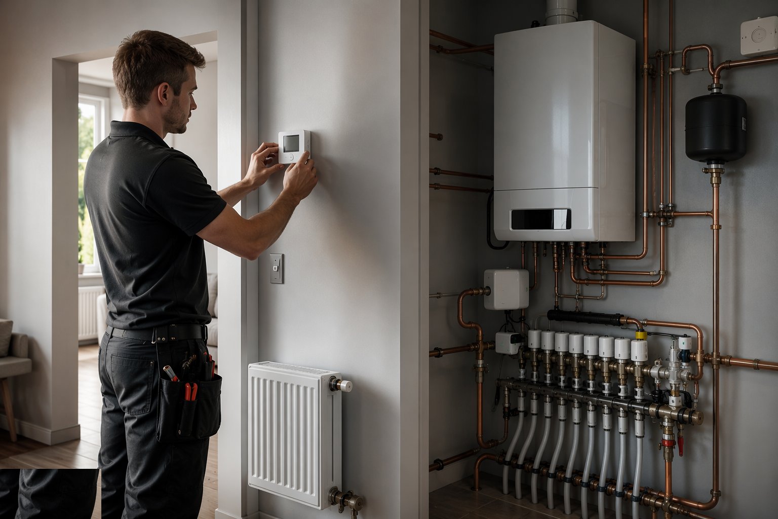 Install stats, programmers and zone hardware — TRVs & Heating Controls, step 4